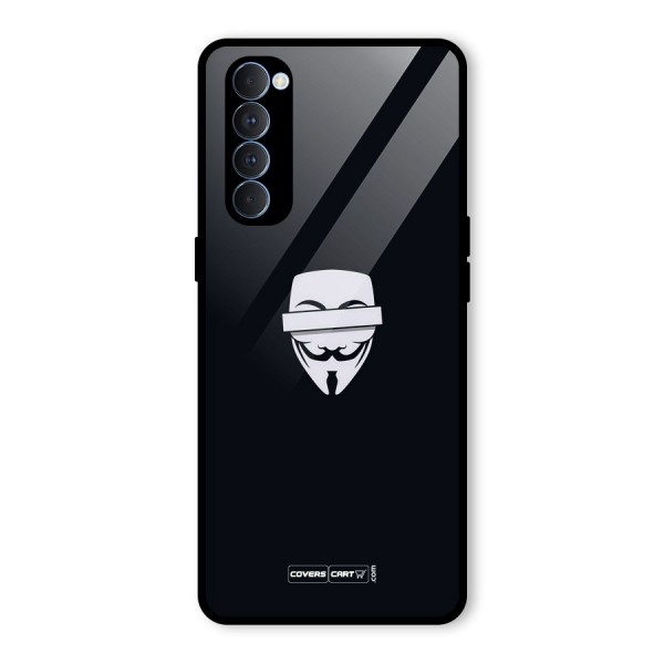 Anonymous Mask Glass Back Case for Oppo Reno4 Pro