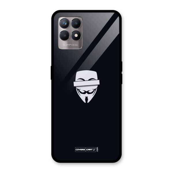 Anonymous Mask Glass Back Case for Realme 8i