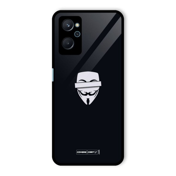 Anonymous Mask Glass Back Case for Realme 9i