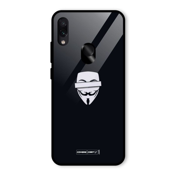 Anonymous Mask Glass Back Case for Redmi Note 7