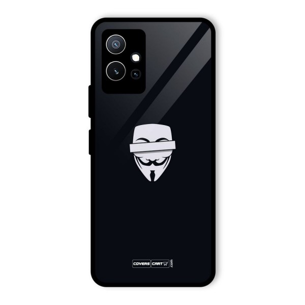 Anonymous Mask Glass Back Case for Vivo T1 5G