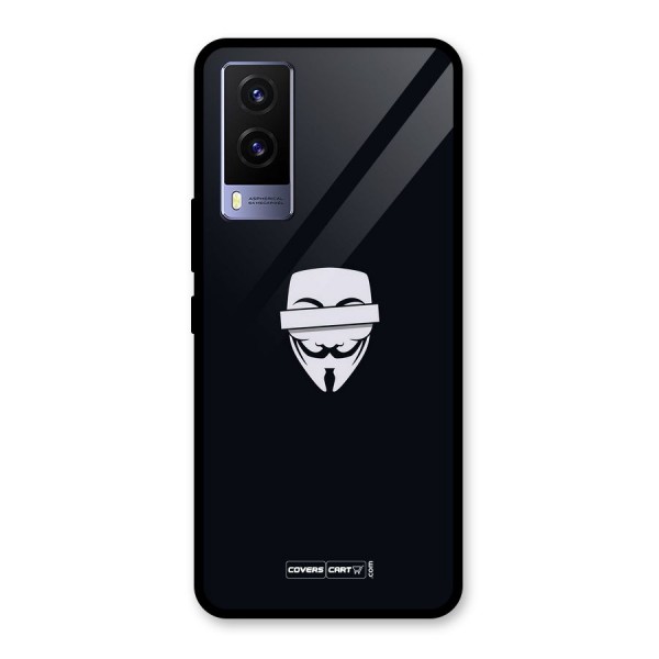 Anonymous Mask Glass Back Case for Vivo V21e 5G