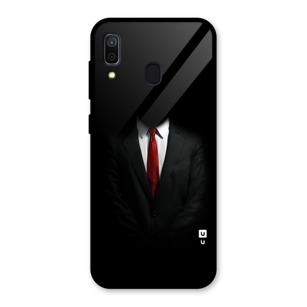 Anonymous Suit Glass Back Case for Galaxy A30