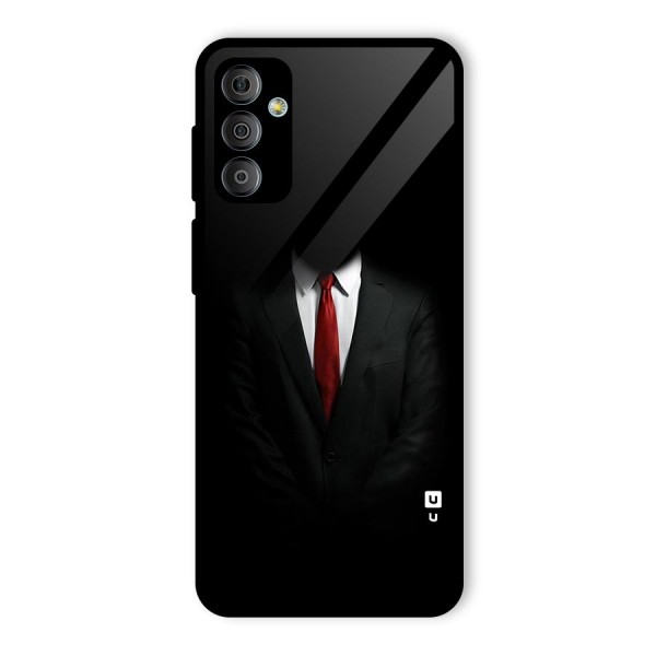 Anonymous Suit Glass Back Case for Galaxy F23