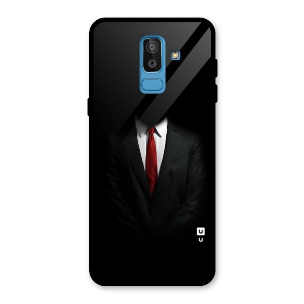 Anonymous Suit Glass Back Case for Galaxy J8