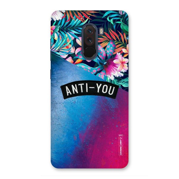 Anti You Back Case for Poco F1