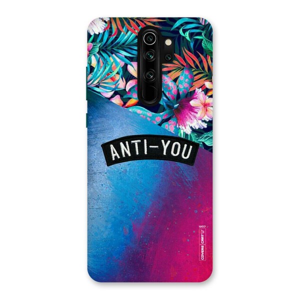 Anti You Back Case for Redmi Note 8 Pro