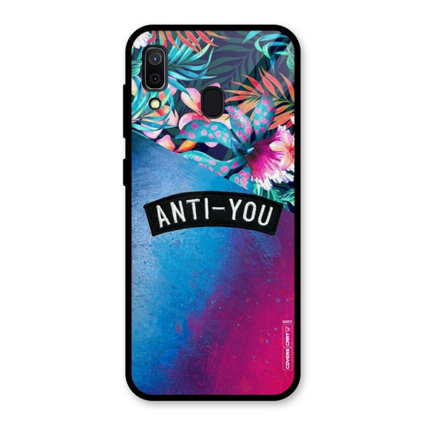 Anti You Glass Back Case for Galaxy A30