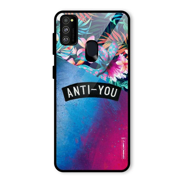 Anti You Glass Back Case for Galaxy M21