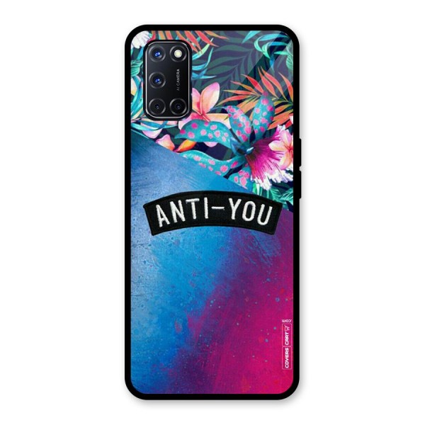 Anti You Glass Back Case for Oppo A52