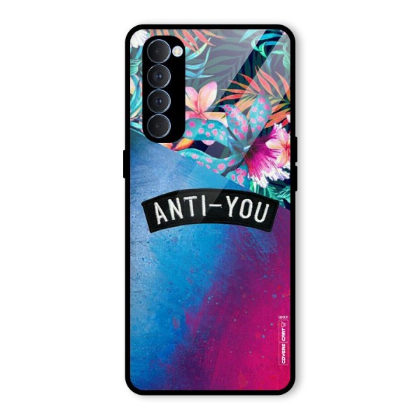 Anti You Glass Back Case for Oppo Reno4 Pro