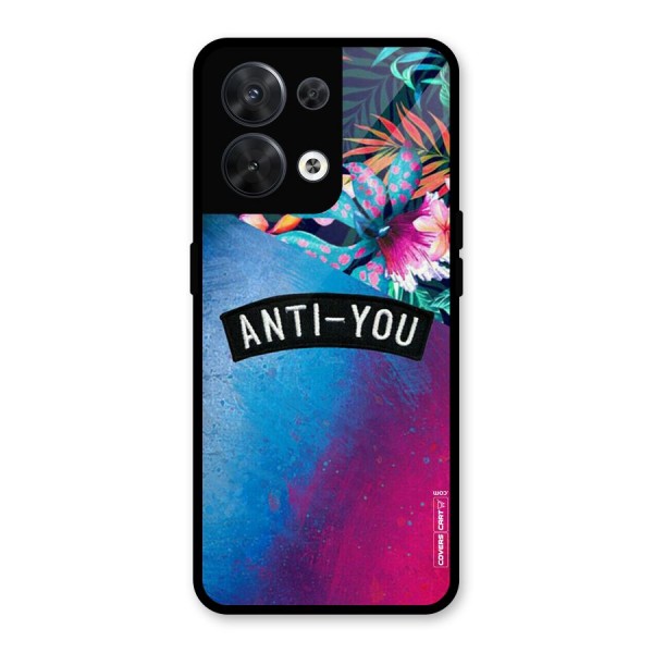 Anti You Glass Back Case for Oppo Reno8 5G