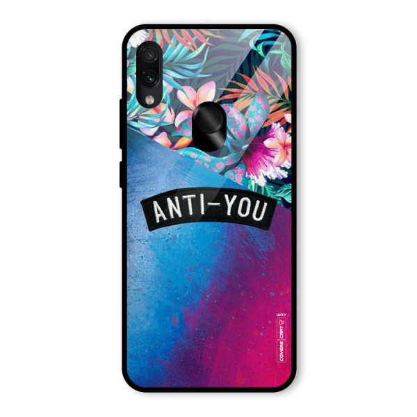 Anti You Glass Back Case for Redmi Note 7