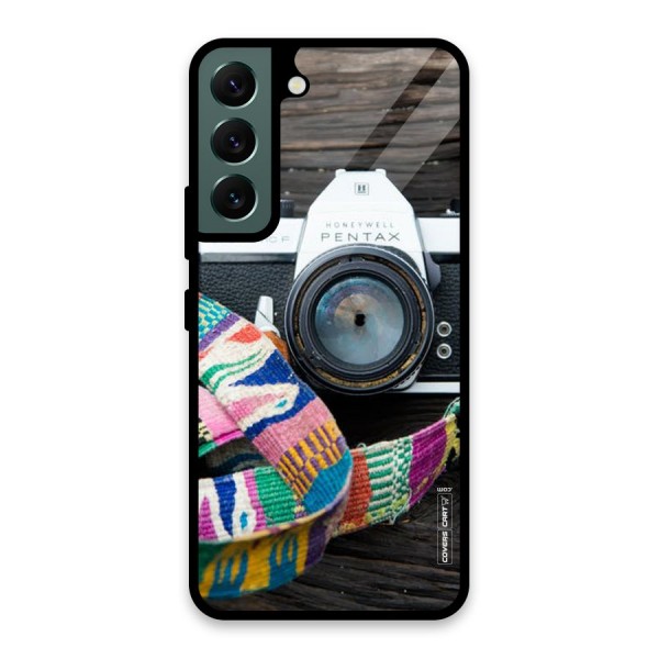 Antique Camera Glass Back Case for Galaxy S22 5G