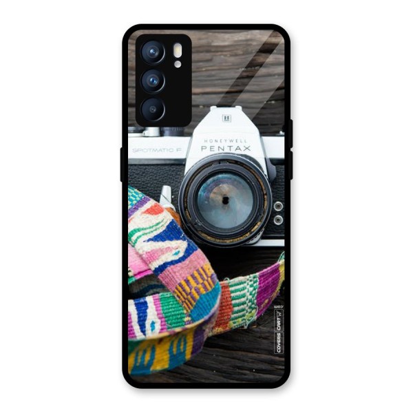 Antique Camera Glass Back Case for Oppo Reno6 5G