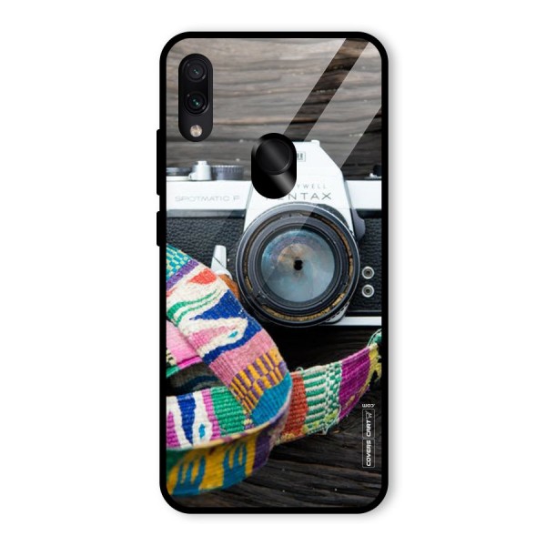 Antique Camera Glass Back Case for Redmi Note 7S