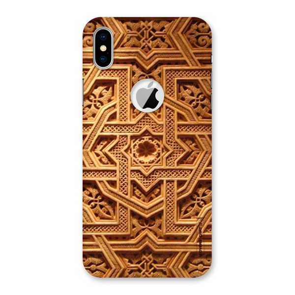 Archaic Wall Back Case for iPhone XS Logo Cut