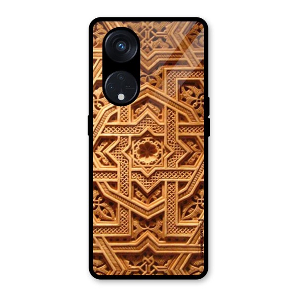 Archaic Wall Glass Back Case for Reno8 T 5G