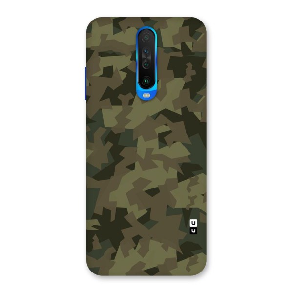 Army Abstract Back Case for Poco X2