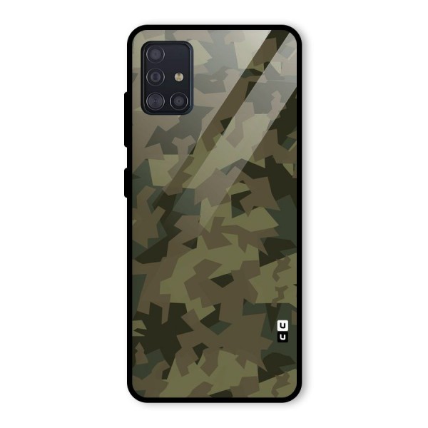 Army Abstract Glass Back Case for Galaxy A51