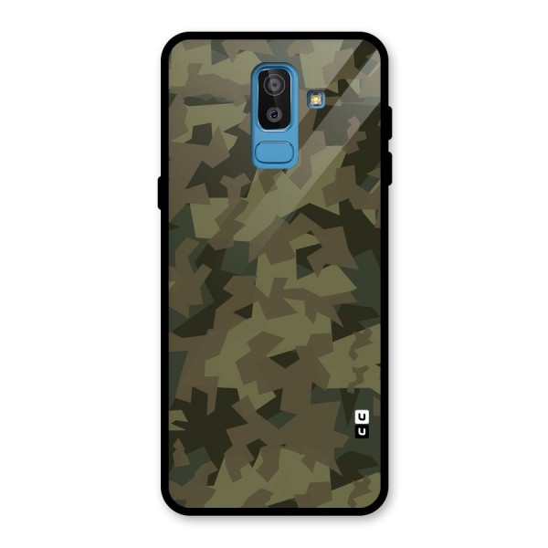 Army Abstract Glass Back Case for Galaxy J8