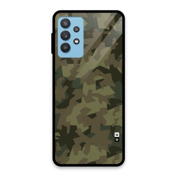 Army Abstract Glass Back Case for Galaxy M32 5G