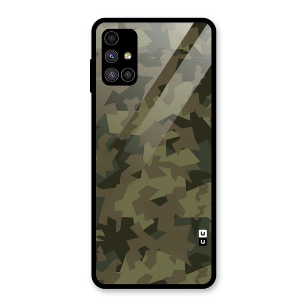 Army Abstract Glass Back Case for Galaxy M51