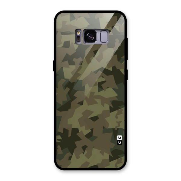 Army Abstract Glass Back Case for Galaxy S8