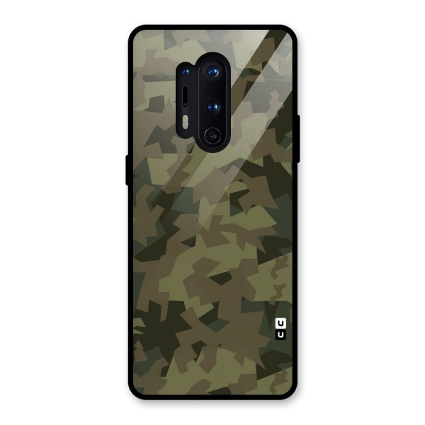 Army Abstract Glass Back Case for OnePlus 8 Pro