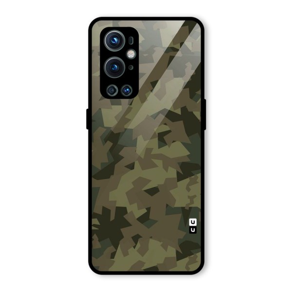 Army Abstract Glass Back Case for OnePlus 9 Pro