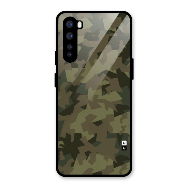 Army Abstract Glass Back Case for OnePlus Nord