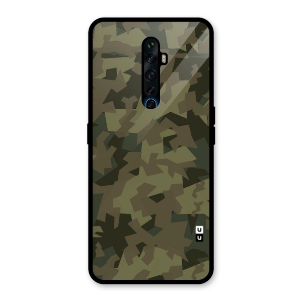 Army Abstract Glass Back Case for Oppo Reno2 Z