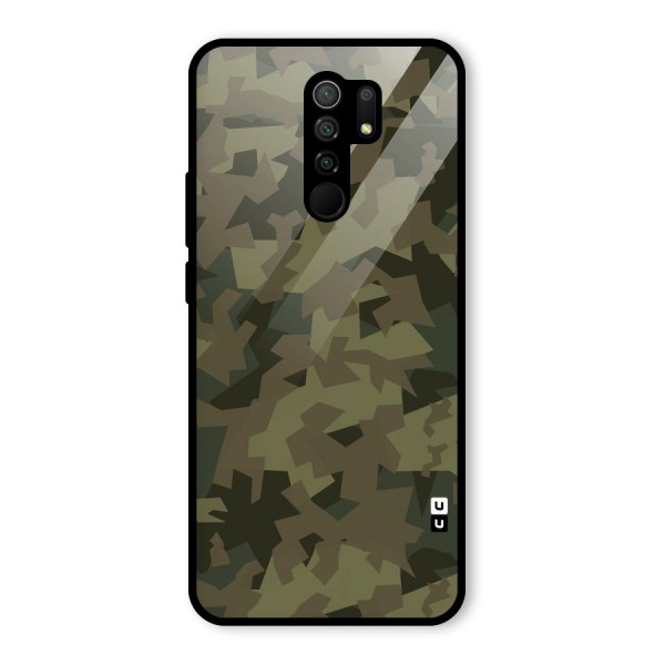 Army Abstract Glass Back Case for Poco M2