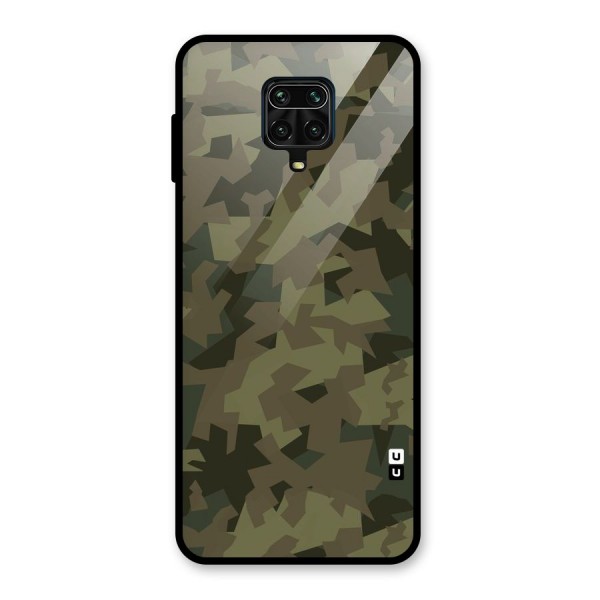 Army Abstract Glass Back Case for Poco M2 Pro