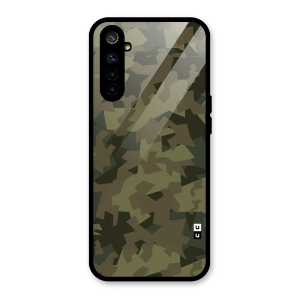 Army Abstract Glass Back Case for Realme 6i