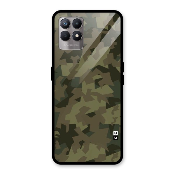 Army Abstract Glass Back Case for Realme 8i