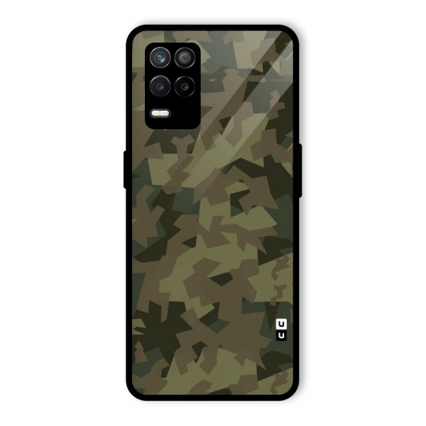 Army Abstract Glass Back Case for Realme 9 5G