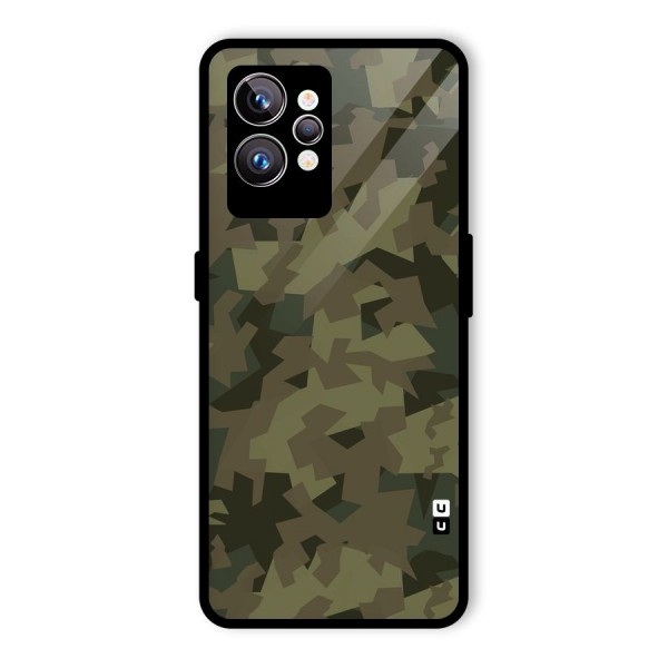 Army Abstract Glass Back Case for Realme GT2 Pro