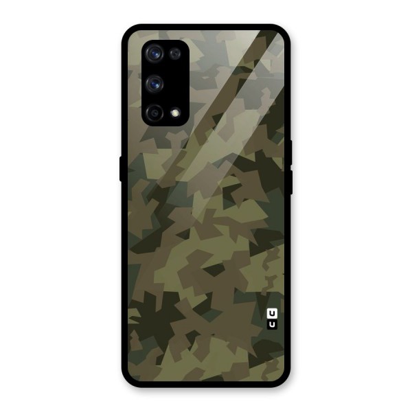 Army Abstract Glass Back Case for Realme X7 Pro