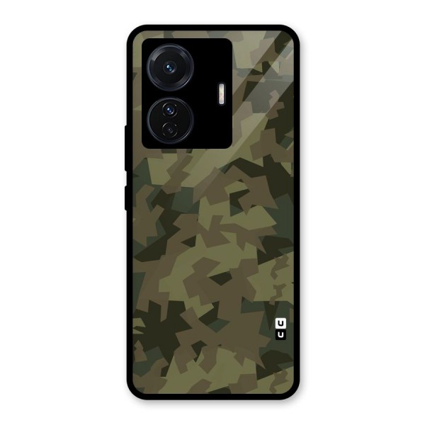 Army Abstract Glass Back Case for Vivo T1 Pro