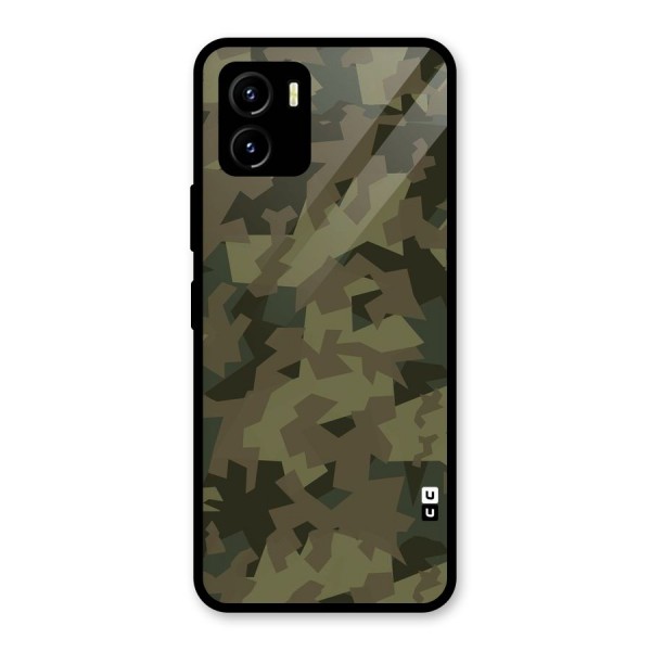 Army Abstract Glass Back Case for Vivo Y15s