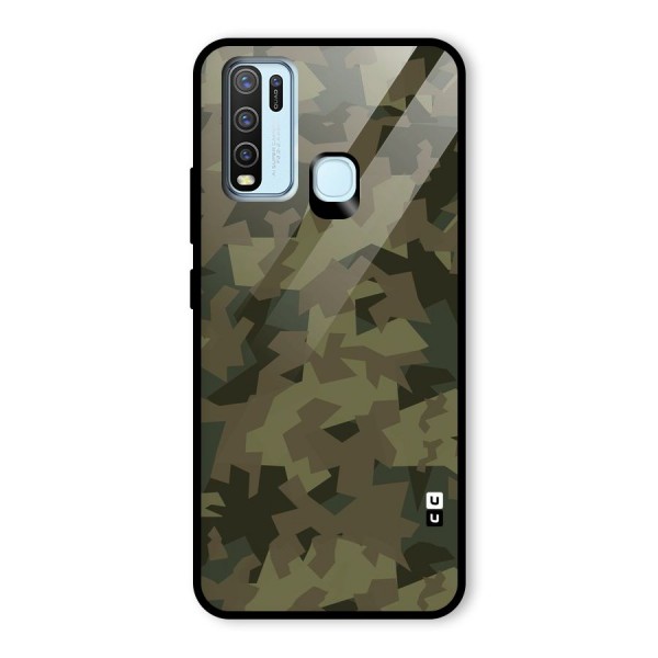 Army Abstract Glass Back Case for Vivo Y30