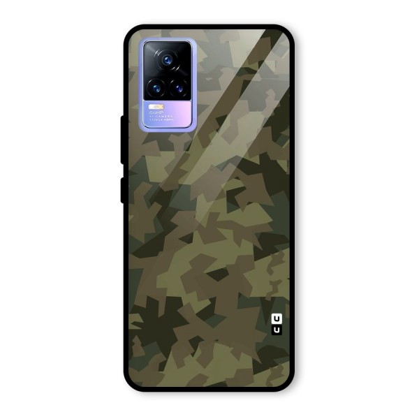 Army Abstract Glass Back Case for Vivo Y73