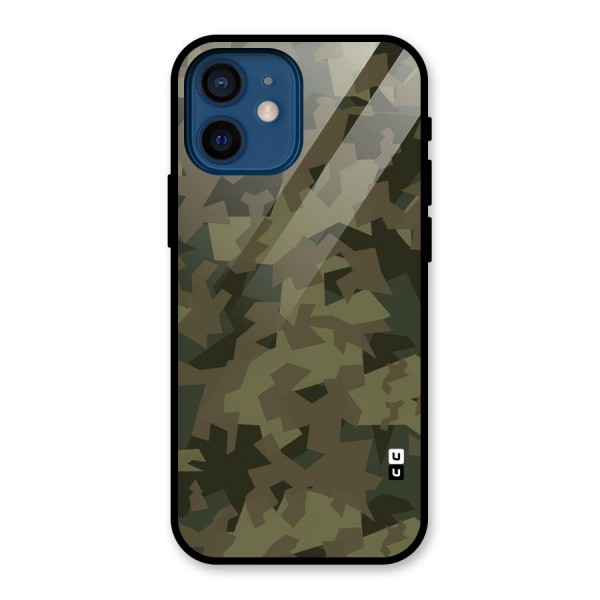 Army Abstract Glass Back Case for iPhone 12 Mini