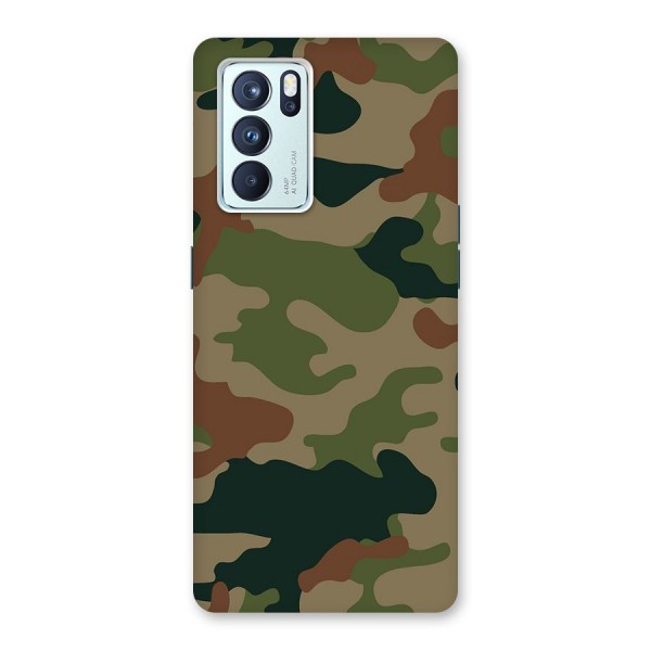 Army Camouflage Back Case for Oppo Reno6 Pro 5G
