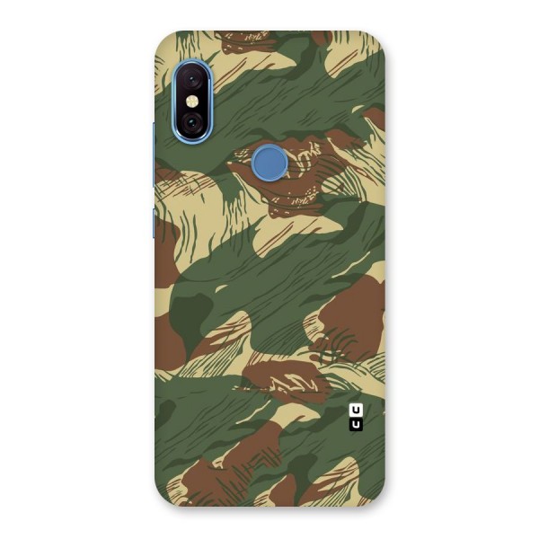 Army Design Back Case for Redmi Note 6 Pro