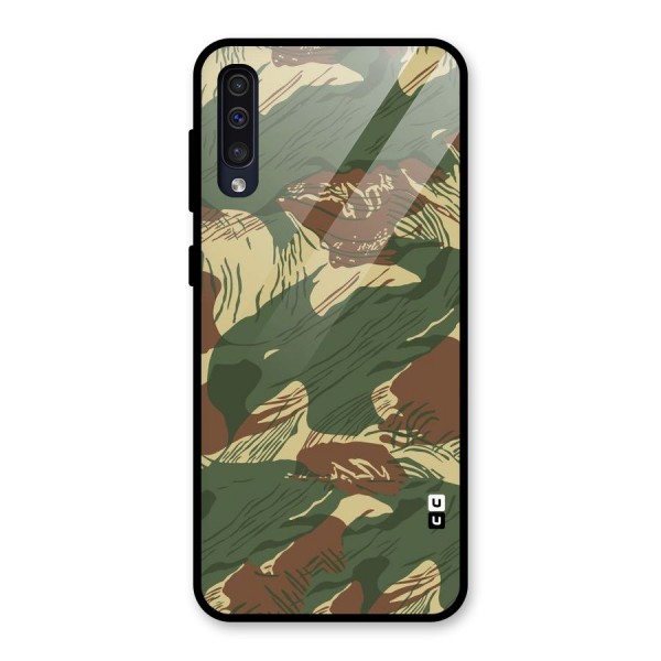 Army Design Glass Back Case for Galaxy A50s