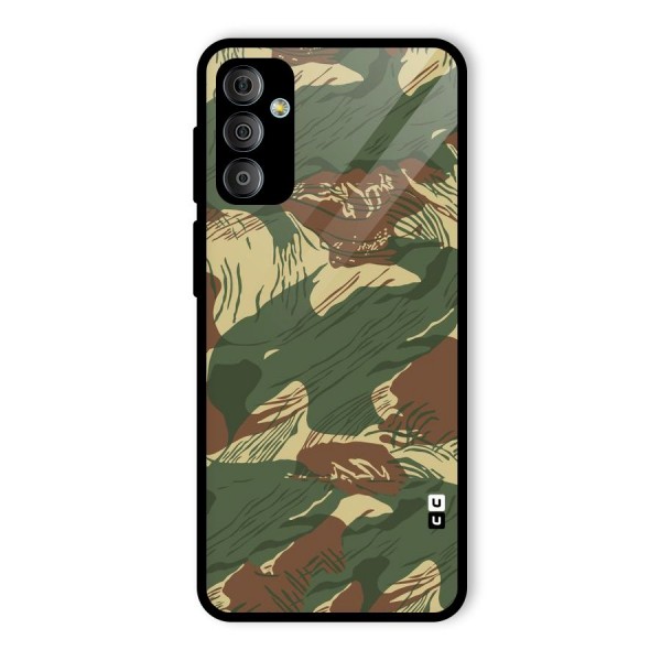 Army Design Glass Back Case for Galaxy F23