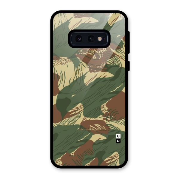 Army Design Glass Back Case for Galaxy S10e