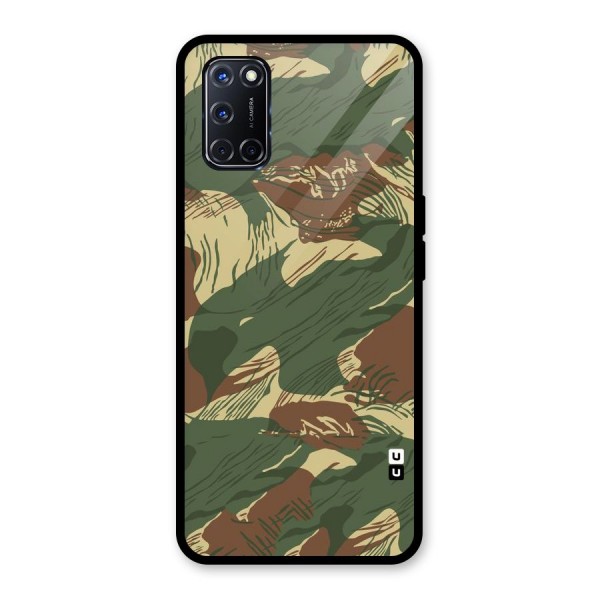 Army Design Glass Back Case for Oppo A52